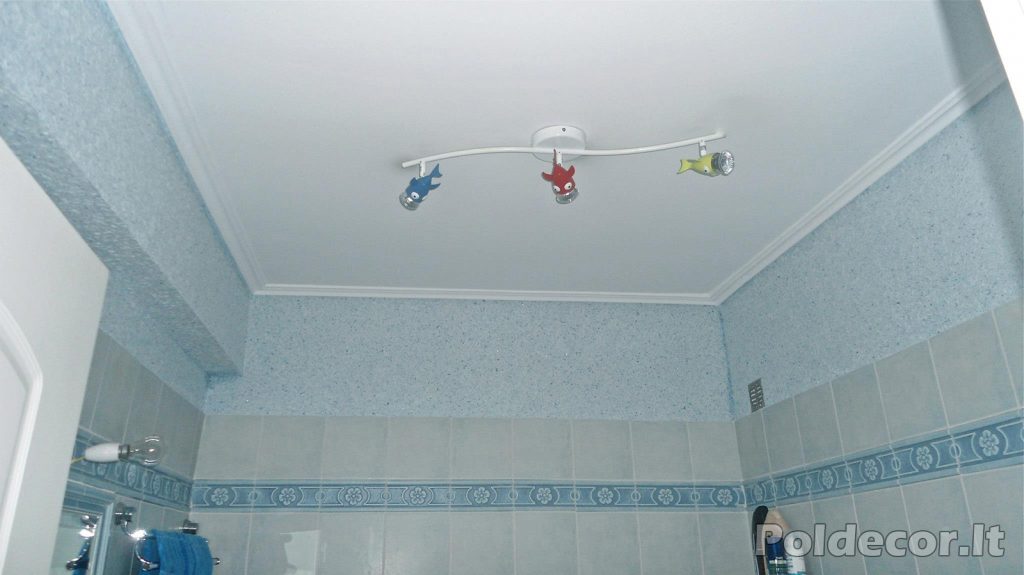 Skysti tapetai vonioje ant sienų – interjero pavyzdys – Poldecor 14-8 | #3